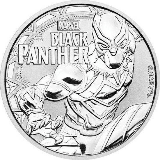 Picture of Чёрная пантера Марвел  " Black Panther " 1 oz Silver