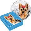 Picture of Срібна монета "Йоркширський тер'єр" серія "Кращі друзі людини - собаки" 17,5 грам