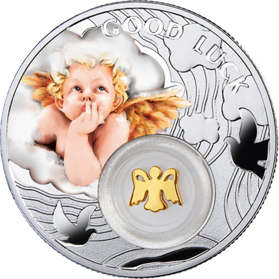 Picture of Серебряная монета "Ангел" серия Символы удачи, Ниуэ