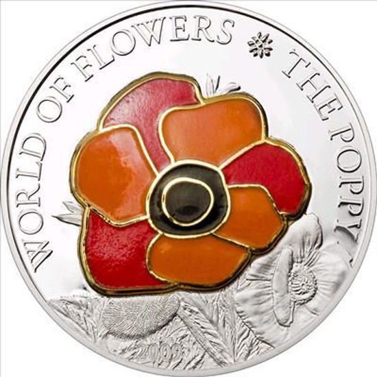 Picture of Срібна монета "Світ квітів - Червоний мак" 25 грам, 2009 