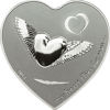 Picture of  Срібна монета в формі серця  "Моє серце летить за тобою" Палау