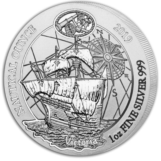 Picture of Срібна монета Руанди "Коробель Вікторія - Victoria" 31,1 грам, 2019р.