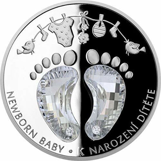 Picture of Срібна кристалічна Монета "Newborn baby - Немовля"  1 унція Ніуе