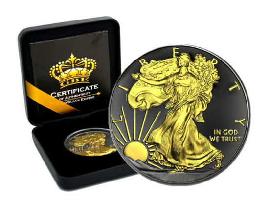 Picture of Серебряная монета  "Американский Серебряный Орел"  Gold Black Empire