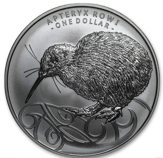 Picture of Серебряная монета "Бурый Киви - Рови Киви" 31,1 грамм, Новая Зеландия 2020