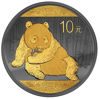 Picture of Серебряная монета с позолотой "Китайская Панда" 2015 г. 31,1 грамм Gold Black Empire