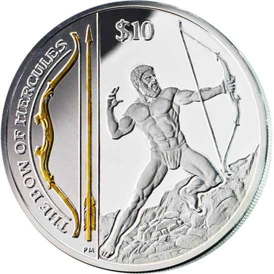Picture of Срібна монета "Лук Геркулеса" 28,28 грам 2013