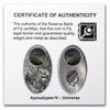 Picture of Серебряная монета "Апокалипсис IV Вселенная - APOCALYPSE IV UNIVERSE" 20грамм 2012 г.