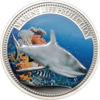 Picture of Срібна монета "Морське життя - Акула" 25 грам, Палау 2008 р.