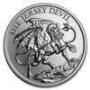 Picture of Серебряный раунд  "Дьявол из Джерси - The Jersey Devil" серия криптозоология 31.1 грамм