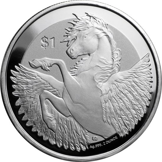 Picture of Срібна монета "Пегас - Pegasus" 31,1 грам 2018 р.