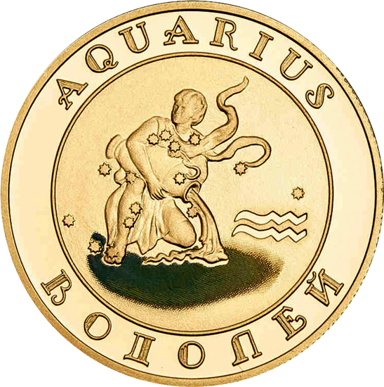 Picture of Золотая монета "Водолей" 8,6 грамм, Армения