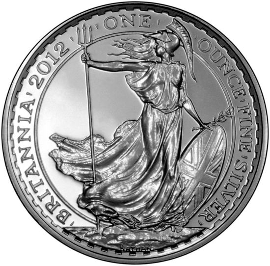 Picture of Серебряная монета "Великобритания Британика Britannia" 31.1 грамм  2012