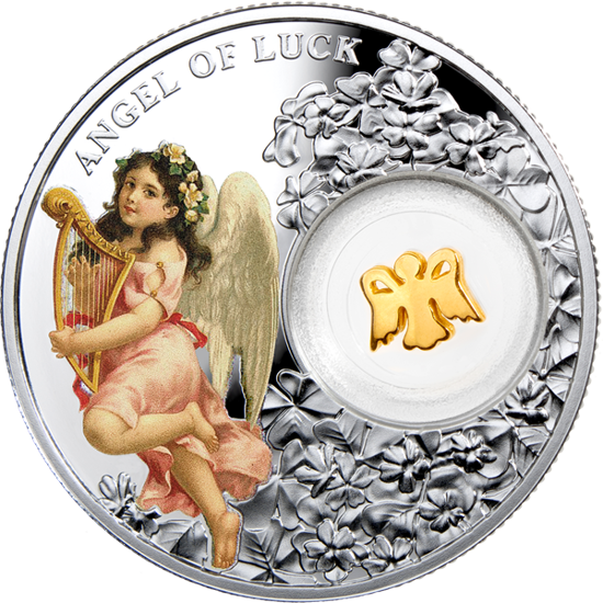 Picture of Серебряная монета "Ангел удачи" серии Ангелы - Ниуэ