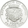 Picture of Серебряная монета "Петр и Феврония Муромские" 31,1 грамм 2010г Конго