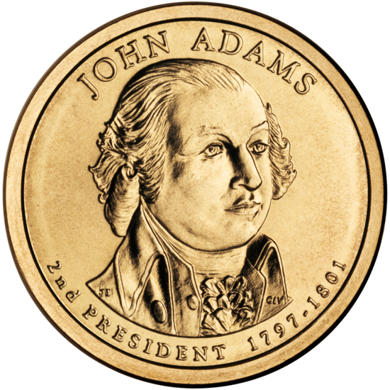 Picture of США 1 долар 2007, 2 президент Джон Адамс (1797-1801), "Серія Президентів"