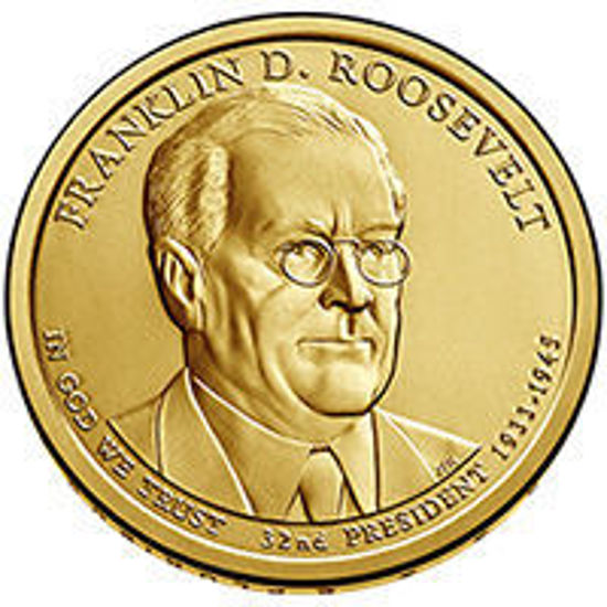 Picture of США 1 долар 2014 року, 32 президент Франклін Рузвельт (1933-1945), "Серія Президентів"