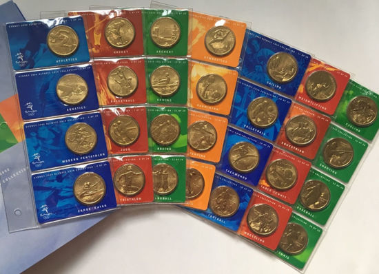 Picture of Австралія набір з 28 монет 5 доларів 2000 Олімпіада в Сідней