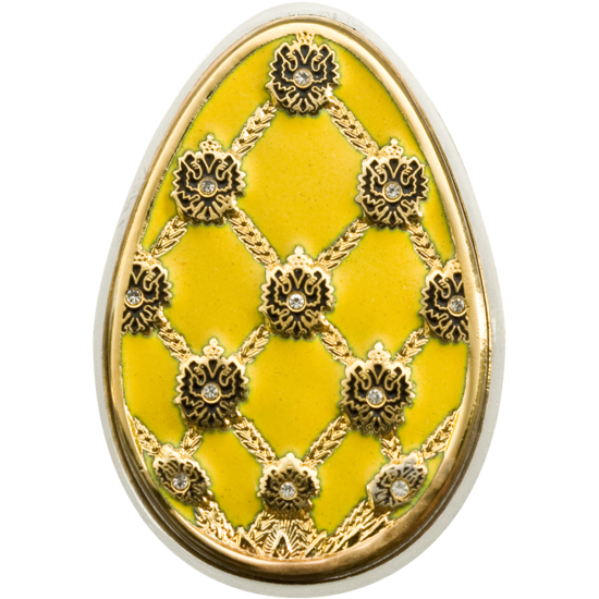 Picture of Срібна монета "Яйце Фаберже жовте" серії Імператорські яйця