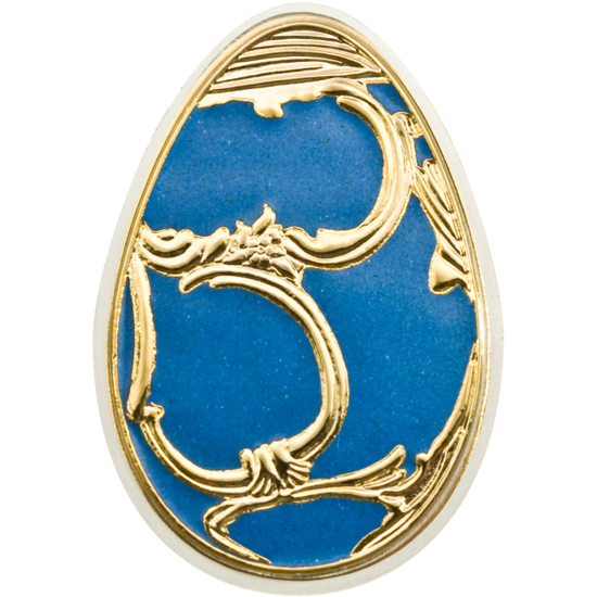Picture of Срібна монета "Яйце Фаберже синє" серії Імператорські яйця