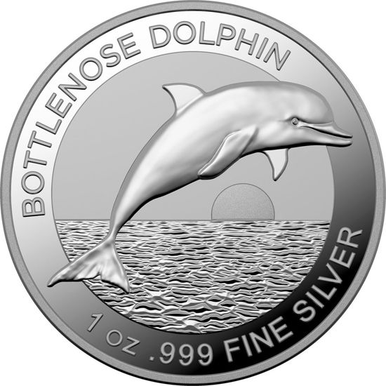 Picture of Срібна монета «Австралійський дельфін - Bottlenose dolphin» 2019 1 унція