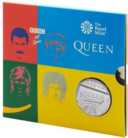 Picture of Англия, Великобритания 5 фунтов 2020. «Queen» - британская рок-группа
