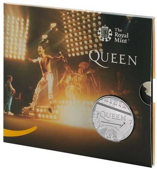 Picture of Англия, Великобритания 5 фунтов 2020. «Queen» - британская рок-группа