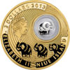 Picture of Позолоченая серебряная монета СЛОНИК серии «Монеты на счастье» "GOOD LUCK"