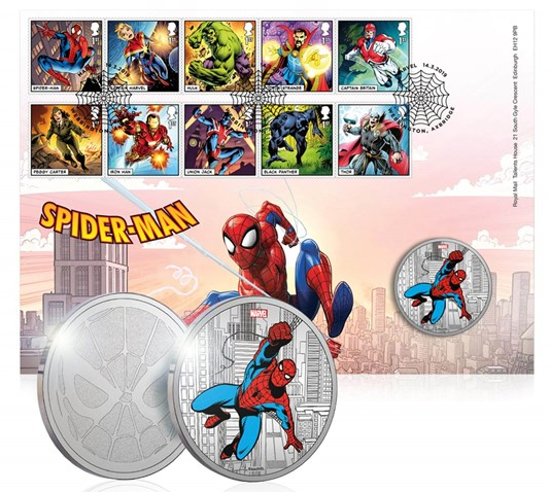 Picture of Англия, Великобритания. Человек-Паук. Медаль по комиксу МАРВЕЛ (Spider-Man)