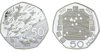 Picture of Англия, Великобритания, 50 пенсов 1994, Набор из 2х монет "50 лет D-Day и единому европейскому рынку". Серебро