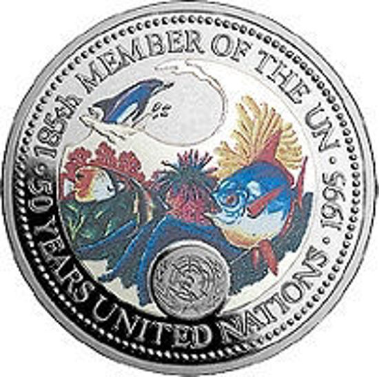 Picture of Палау 1 долар 1995 року, "50 років ООН, Серія "Захистимо морський світ"
