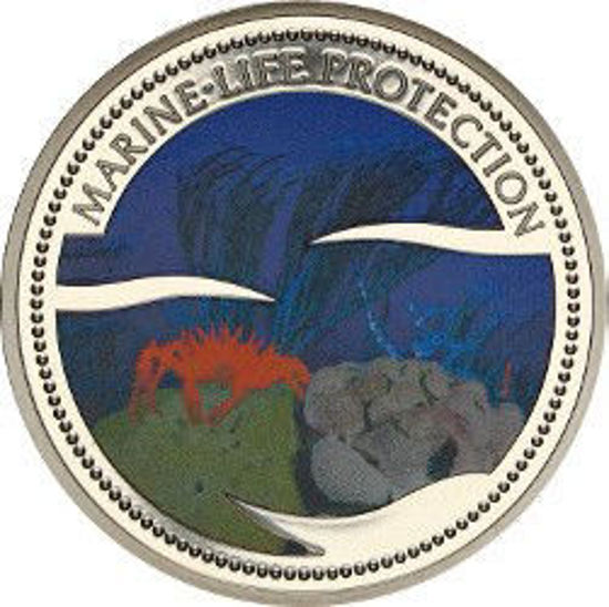 Picture of Палау 1 доллар 2003, "Оранжевый краб, Серия "Защитим морской мир"