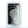 Picture of Срібна прямокутна монета "Рік Дракона" 20 грам
