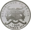 Picture of Бенин 1000 франков КФА 2004, Фауна Африки. Африканский страус. Серебро