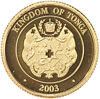 Picture of Золотая монета "Сокровища Хиддензе" Тонга 2003 1.24 грамм