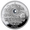 Picture of Срібна монета "Квітень - Чарівний календар щастя"