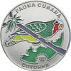 Picture of Куба 1 песо 2001, "Попугай cotorra "Серия "Фауна Карибов"