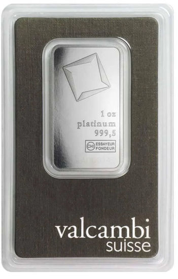 Изображение Слиток Платины 31,1 грамм  VALCAMBI (CREDIT SUISSE)