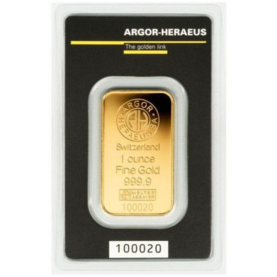Picture of Золотий злиток 1 УНЦІЯ ARGOR-HERAEUS (новий)