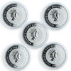 Picture of Набір з п'яти срібних монет «Гонщики Speed Jets 1930 - х» 2006 Острови Кука