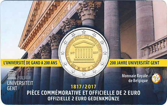 Picture of Бельгія 2 євро 2017, 200 років з підстави Гентський університету