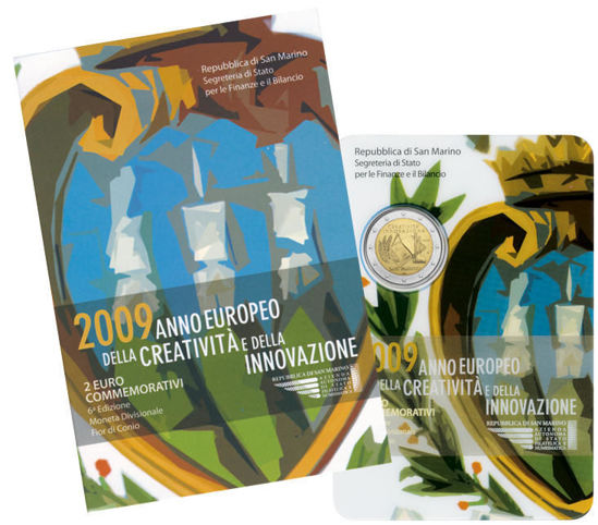 Picture of Сан-Марино 2 євро 2009, Європейський рік творчості та інновацій