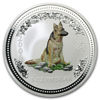 Picture of Серебряная монета "Год собаки цветная" Lunar I 155.5 грамм Австралия