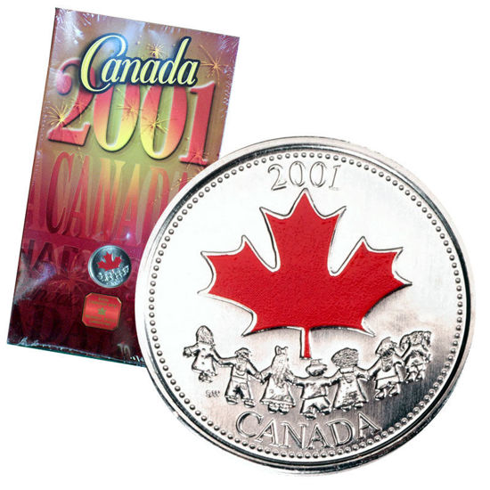 Picture of Канада 25 центів 2001, День Канади: Дух Канади. У буклеті
