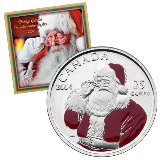 Picture of Канада Набір з 7 монети 2004, Санта-Клаус. У буклеті