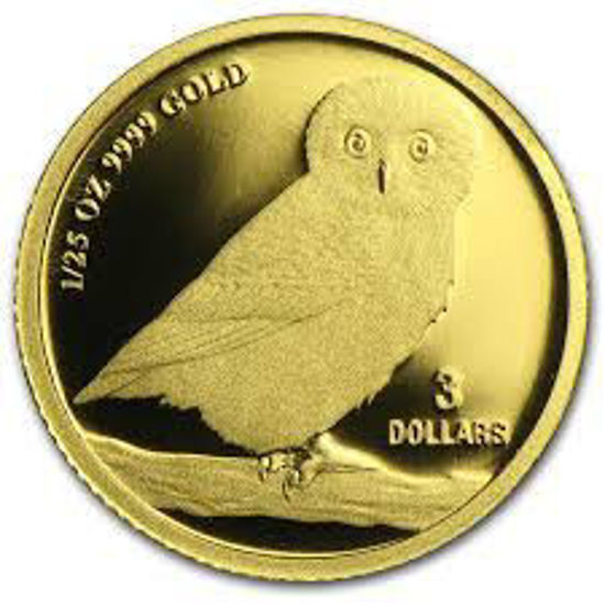 Picture of Золотая монета "Австралийская лающая сова" Австралия 2005 1.24 грамм