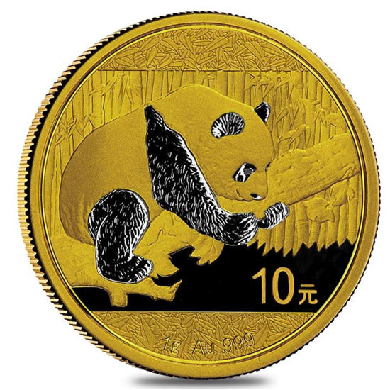 Picture of Золотая  монета "Китайская панда" 1 грамм 2016