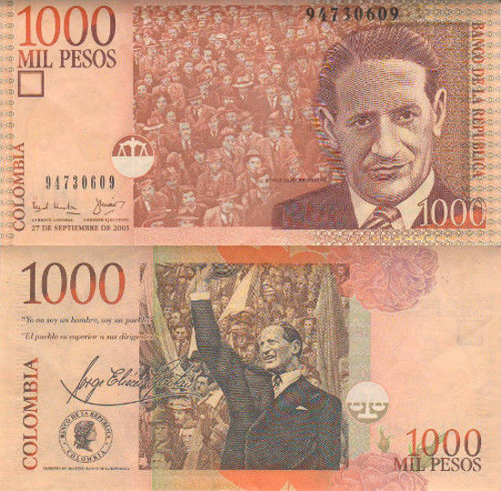 Picture of Колумбия 1000 песо 2001