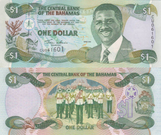 Picture of Багамські острови 1 доллар 2001 (Р-69а)