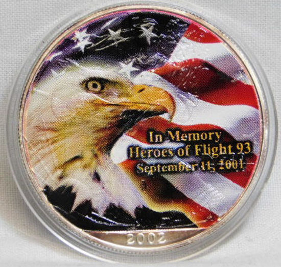 Picture of Срібна монета "Американський орел  - Let's Roll" 31.1 грам 2002